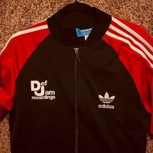 Vintage Adidas def jam recording track jacket